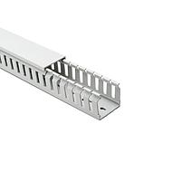 HellermannTyton 183-13737 Wire Ducting & Raceways Halogen Free Slotted Wiring Duct, without Adhesive, 37.5mm x 37.5mm, Piece/ABS, Gray RAL, 40 m/Box