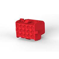 AMP Connectors - TE Connectivity 1-480711-2 Pin & Socket Connectors CAP HOUSE 15 POS RED UL94V-2