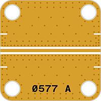 Quantic X-Microwave XM-C3W8-0404D T-Lines T-Line_Straight with CuMo heatsink [PCB: 577]F=DC-50G8mil 04x04 T-Line