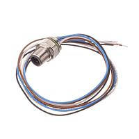 Amphenol CONEC 43-01015 Connectors ML SCK M12X1 W/WIRE FRNT MNT REPOSITION