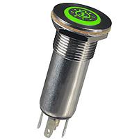 OTTO LP3-V36Q3233 Anti-Vandal Vandal Resistant, Sealed, Illuminated, Momentary Action, Stanless Steel, Pushbutton Switch