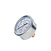 INSIZE 5207-C4D3L2W1R9 Bourdon Tube Pressure Gauges (Liquid Filled) (0~4bar/0~60psi; 1/4BSP; Ø63mm)