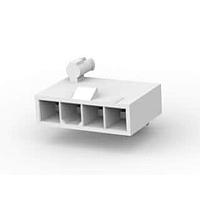 AMP Connectors - TE Connectivity 2029058-4 Shrouded VERT HDR 4P W/FLANGE 94-V2