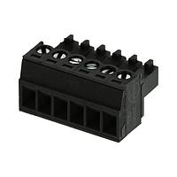 Molex 39500-0506 Plugs 3.5MM EURO PLUG RA B PLUG RA BLK AU 6CKT