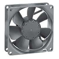 ebm-papst 8414NMU Axial Fan DC Tubeaxial Fan, 80x80x25mm, 24VDC, 34.1CFM, 1.4W, 2600RPM, Ball Bearing, IP68