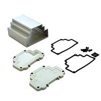 Bud Industries DMX-4780-G DIN Rail DIN Rail Extruded Aluminum Box 3.9 X 4.5 X 2.7"