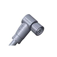 Amphenol LTW M8-08BFFM-SR7B01 Sensor Cables / Actuator Cables M8 Circular Metric Connector, A Code, Metal, 1.5A, 08 pins, Female Connector, Female Contact, Right Angle, Screw Thread, Overmolded, Length 1000mm, IP67 Mated