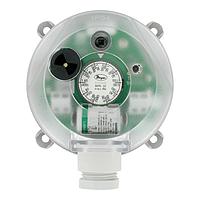 Dwyer BDPA-08-2-N Adjustable Differential Pressure Alarm, 0.08-20 inH2O, Audible/Visual (Differential, 1.2 inH₂O, Barbed Fitting, 5/16 in, IP54, NEMA Type 13)