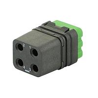 Eaton Souriau-Sunbank 8MQ2M0412BD Modular Connectors - Push Pull MQuick module, unsealed, without contact