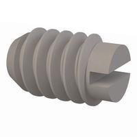 Essentra Components 011024S025 Set Screw Set Screw, Slotted Head, #10-24 Thread, 1/4 Lg