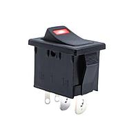 E-Switch R1966ABLKBLKEFRED Rocker Switches SPST ON-OFF QC 15A