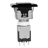 NKK Switches EB2065-A-J21A Light Touch Switches ON-ON BLK CAP/BEZEL SNAP-IN 3A SLDER LUG