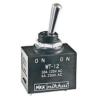 NKK Switches WT12S Environmentally Sealed Toggles SPDT ON-NONE-ON Solder Lug Pnel Mnt