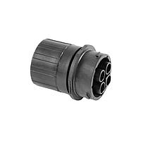 Amphenol SINE Systems RTS1BS18N4SHEC03 Receptacles Receptacle, Inline, 4 Position, Female, Shell Size 18, Silicone Seal, and End Cap with Individual Wire Sealing