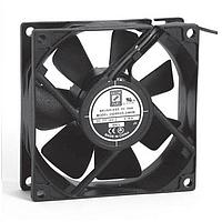 Orion Fans OD8025-12HB02A Axial DC Fan, 80x80x25mm, 12VDC, 40CFM, Ball, 2xWire 24AWG, Alarm Output