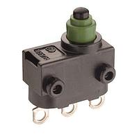 Marquardt Switches Inc 1055.7157 Subminiature SPDT, Momentary, 4A 12VDC, 2A 24VDC, 2.6N, housing: pin left 3.5 long, dia 2.95; pin right 2.5 long, dia 2.95