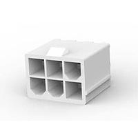 AMP Connectors - TE Connectivity 1586037-6 Shrouded VERT HDR NO PEGS 6P