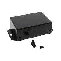 Hammond Manufacturing 1411FBCBK Utility Utility Enclosure - 3.2 x 2.2 x 1.1" - Aluminum Black w/ Flanges