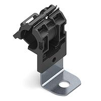 HellermannTyton 151-01968 Ratchet Clamp Ratchet P-Clamp, 0.52 - 0.77" Bundle Dia, 90 Short, 0.33" Hole Dia, PA66HIRHSUV/SS304, Black, 280/ctn