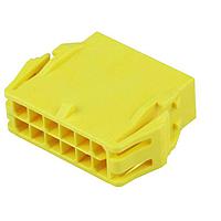 Molex 215922-1240 Plug Housing Versa Color Plug Housing Dual Row 12 Ckts Panel Mount GloWire Ylw