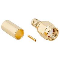 Amphenol RF 132113RP Connectors SMA ST CRMP PLG RG58 LMR 195 GOLD REV PO