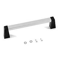 Hammond Manufacturing 1427WBC Handle Handle, 6" Centers 1.64"H, Clear/Black