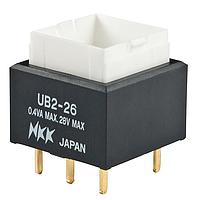 NKK Switches UB226SKG03N Pushbutton Switches LOW PROFILE PSHBTTN PC AND SOLDER