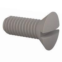 Essentra Components 331032A050 Slotted Countersunk 82 Slotted CSK Screw, #10-32 Thread, 1/2 Lg