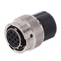 Amphenol SINE Systems RT0W61210SNHEC03R Connectors Plug, 10 Position, Female, Shell Size 12, Silicone Seal, and End Cap with Reduced Diameter Individual Wire Sealing, Range 20 - 30AWG