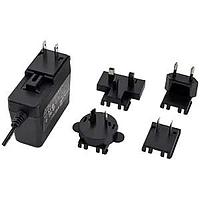 CUI Inc SMI36-12-N-P5 Interchangeable Plugs ac-dc, 12 Vdc, 3 A, SW, multi-blade, N blades, P5 center pos plug, level VI