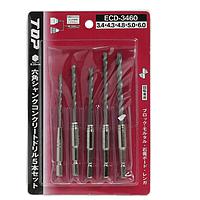 TOP Kogyo ECD-3460 vHex Shank Concrete Drill Set (5pcs)