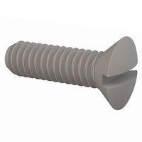 Essentra Components 330832A056 Slotted Countersunk 82 Slotted CSK Screw, #8-32 Thread, 9/16 Lg