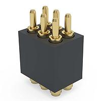 Mill-Max 855-22-006-30-041101 Spring Loaded Header .050" Pitch Double Row, Spring-Loaded Connector w/ Flat Tip Plunger; SMT