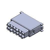 JAE Electronics KN01L12SG Inserts Conn Socket insulator block, 12 pos #12 contacts