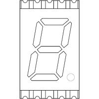 Kingbright ACSC04-41SURKWA-F01 LED Displays Single Red 630nm Common Cathode
