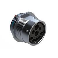 Amphenol SINE Systems AHDBM04-24-91PR Receptacles Size 24, 9 Position ISOBUS Receptacle, Pin, Reduced Seal, Wide Thread Adapter (WTA), Break-Away