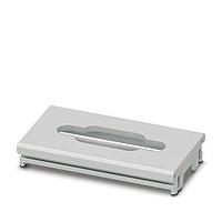 PHOENIX CONTACT 1053054 Connection Plate DIN rail housing  ICS filler  with D-SUB 9 function cutout  width: 25 mm  height: 7 mm  depth: 45 mm  color: light gray (7035)