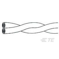 Raychem - TE Connectivity 55A0121-20-0/9 Multi-Conductor Cables 20AWG 2C BK/WH PRICE PER FT