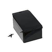 Hammond Manufacturing 1591TF2SBK Flanged Enclosure ABS w/Bottom Flange 4.7x3.2x2.2" Black