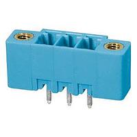 Same Sky (formerly CUI Devices) TBP02R2W-381-03BE Headers Terminal block, pluggable, w screw lock, 3.81, receptical, 3 pole, blue