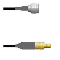 Amphenol Custom Cable Q-2N03P0008011i RF Cable Assemblies N-SP/SMB-SJ RG58 11I