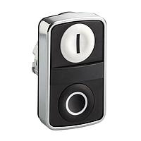 SCHNEIDER ZB4BA7121 Momentary METAL FLUSH 2 BTTN PILOT WHT/BLK I/O