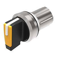 EAO 45-280S.2C30.003 Momentary-Rest-Momentary Selector switch actuator 3 positions amber mom-0-mom 45? short lever front/housing metal