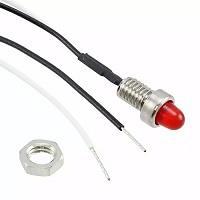 VCC 6039-004-304R-A Indicators PMI RND .193" LED 2.0V Wire Deep Red
