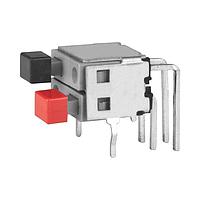 NKK Switches GB215A2H-AC Pushbutton Switches SPST OFF(ON) BLK/RED