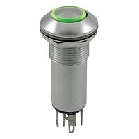 OTTO LP5-A13B312 Anti-Vandal Illuminated, Vandal Resistant, Aluminum, Alternate Action Pushbutton Switch