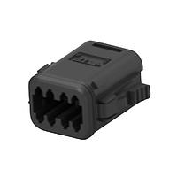 DEUTSCH - TE Connectivity 934455511 Connectors 8CCT PLUG BLACK K A W/SMALL SEAL & HS