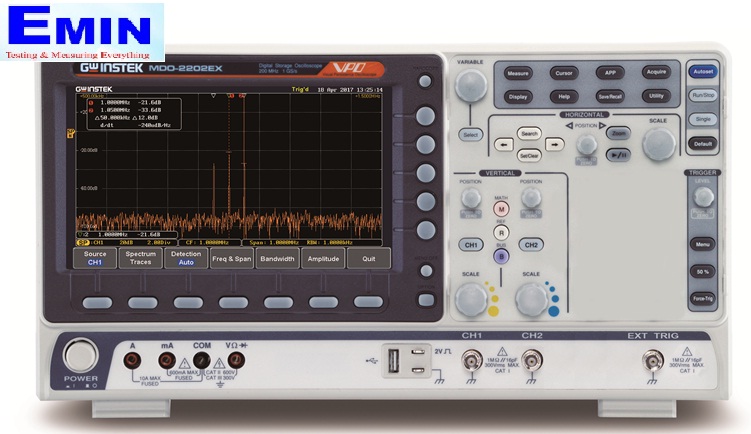 Bench digital oscilloscope used for electronic signal measurement