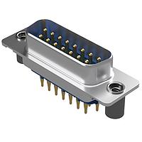 Amphenol Positronic PCD37F98S0T2X Receptacle D-Sub Female Connector 37P Press Fit Straight Tin Shell Jackscrews