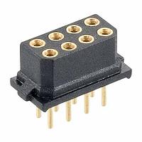 Harwin M80-8500845 Receptacle 4+4 POS DIL FEMALE VERT GOLD